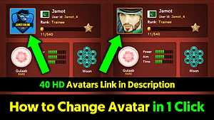 Carrom Pool Player Profile Interface with Avatar Selection and Rank Display HD wallpaper