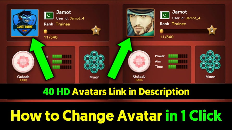 Carrom Pool Player Profile Interface with Avatar Selection and Rank Display HD wallpaper