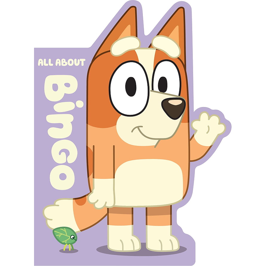 Bingo Heeler from Bluey Cartoon Character Illustration with Leaf Insect HD phone wallpaper
