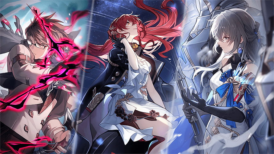 Honkai Impact 3rd Kiana Kaslana, Mei Railzen, and Bronya Zaychik Anime Style Wallpaper HD wallpaper