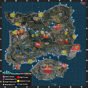 PUBG Erangel Map Loot Spawns and Vehicle Locations Guide HD wallpaper