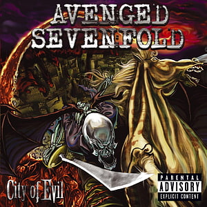 Avenged Sevenfold City of Evil Album Cover Artwork HD phone wallpaper
