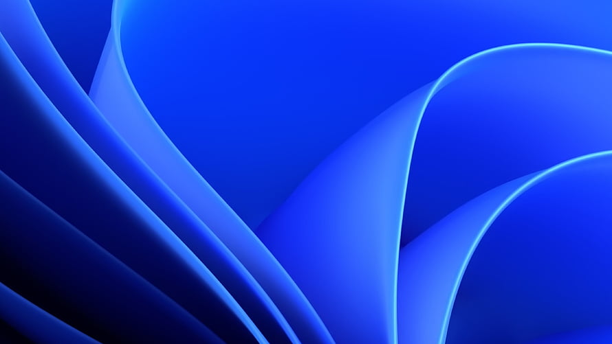 Windows 11 Default Blue Abstract Wave Wallpaper HD wallpaper