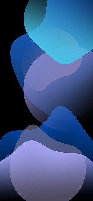 Abstract Blue and Purple Gradient Waves Wallpaper HD phone wallpaper