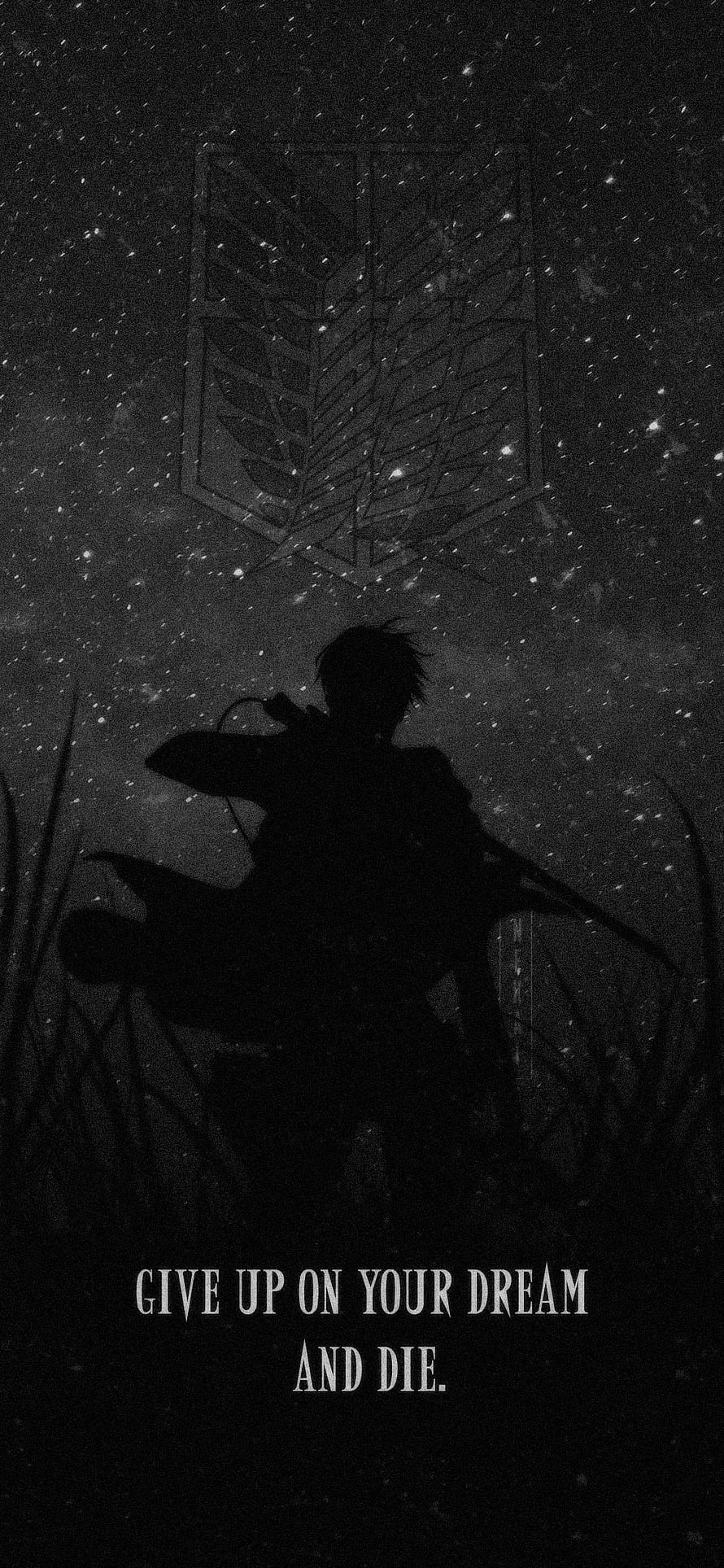 Attack on Titan Eren Yeager Wings of Freedom Quote Wallpaper HD phone wallpaper
