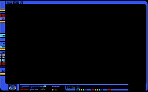 Star Trek LCARS Interface Design with Blue and Red Accents on Black Background HD wallpaper