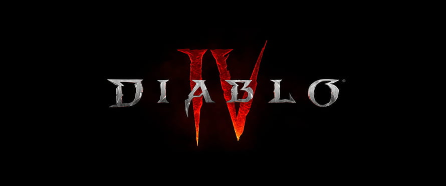 Diablo IV Official Logo Wallpaper - Dark Fantasy Game Title Art HD wallpaper