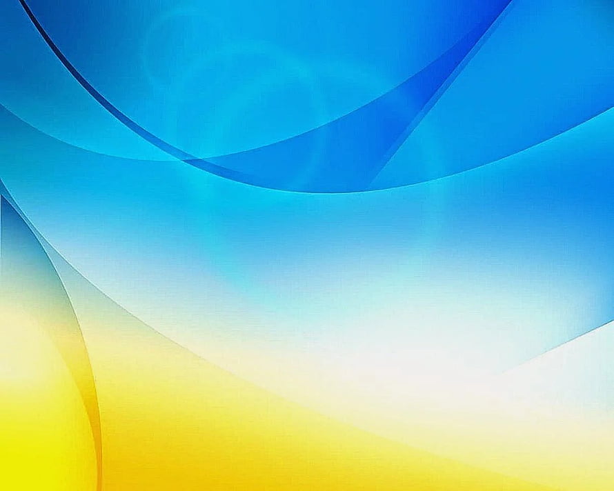 Abstract Flowing Waves in Blue and Yellow Gradient HD wallpaper