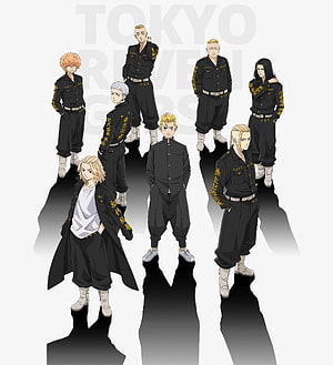 Tokyo Revengers Manjiro Sano and Tokyo Manji Gang Members Character Lineup HD phone wallpaper