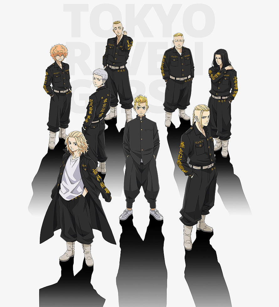 Tokyo Revengers Manjiro Sano and Tokyo Manji Gang Members Character Lineup HD phone wallpaper