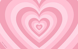 Pastel Pink Concentric Hearts Abstract Background HD wallpaper