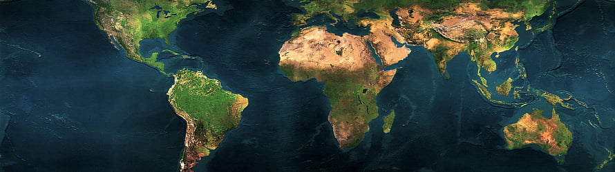 Satellite View of Earth Continents and Oceans from Space HD wallpaper