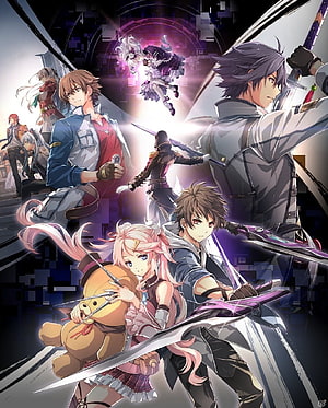 The Legend of Heroes: Trails into Reverie anime cast with Rean Schwarzer and party members HD phone wallpaper