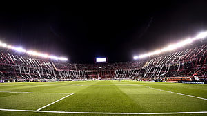 River Plate Estadio Monumental Night Match With Tifo Display HD wallpaper