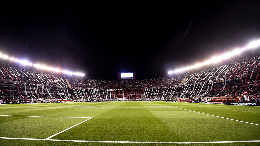 River Plate Estadio Monumental Night Match With Tifo Display HD wallpaper