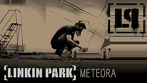 Linkin Park Meteora Album Artwork Featuring Artist in Sepia Toned Studio HD wallpaper