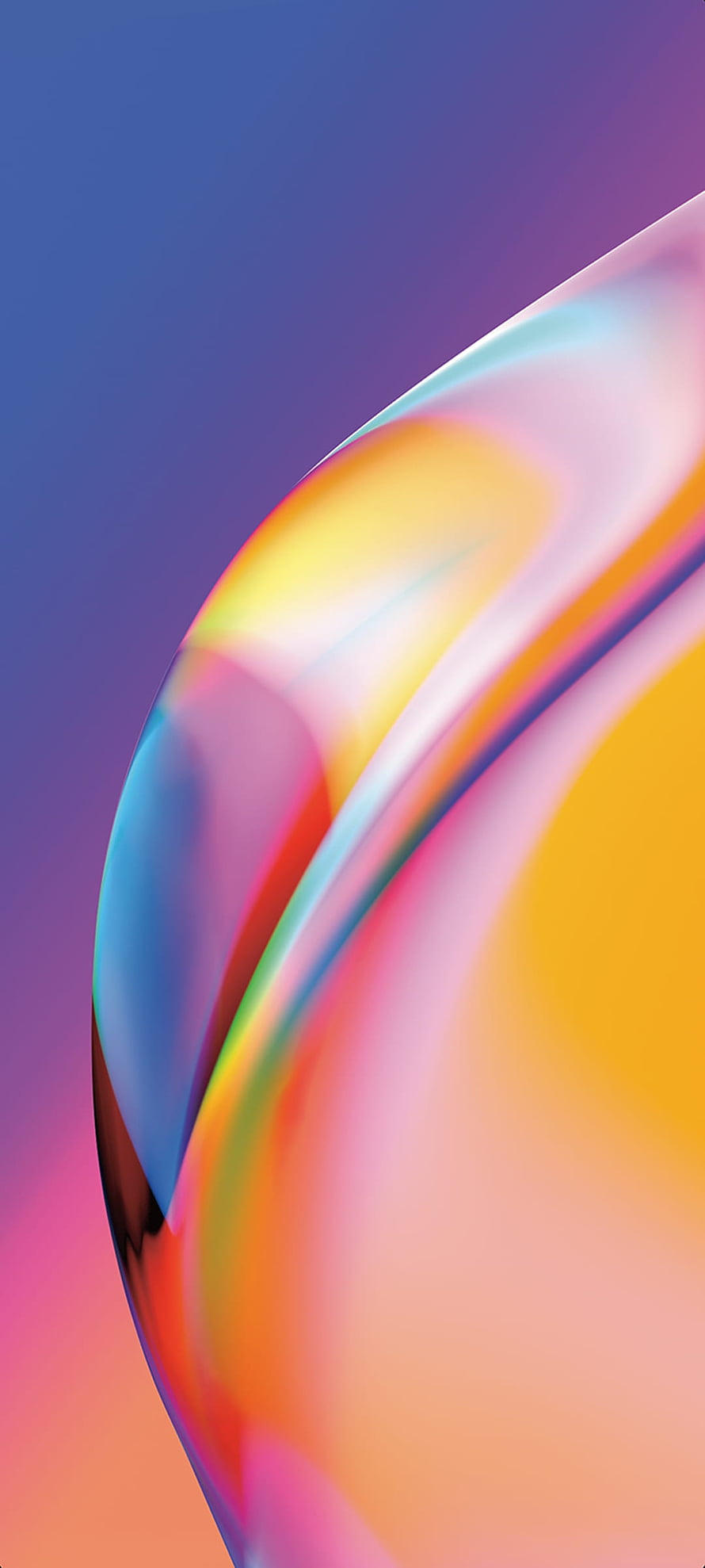 Abstract Colorful Gradient Wallpaper With Smooth Curved Shapes And Vibrant Rainbow Hues HD phone wallpaper