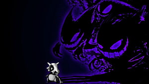 Hollow Knight Nightmare King and Small Knight in Dark Purple Aesthetic HD wallpaper