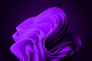 Abstract Purple 3D Flowing Ribbon Wallpaper HD wallpaper