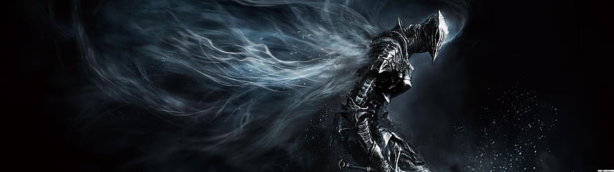 Dark Fantasy Knight in Shattered Armor with Flowing Ethereal Energy HD wallpaper