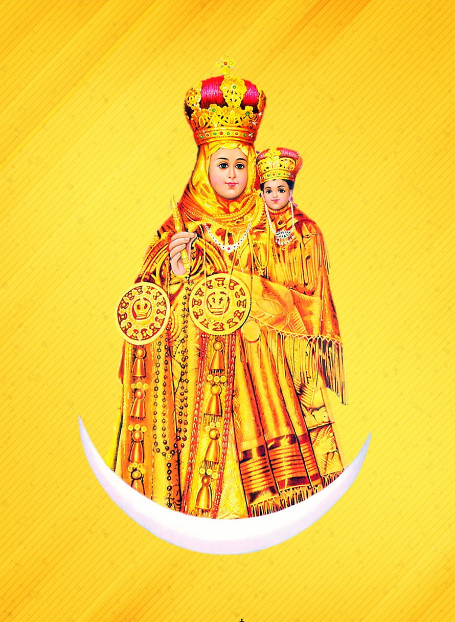 Our Lady of Good Health Annai Velankanni Madha Devotional Portrait HD phone wallpaper