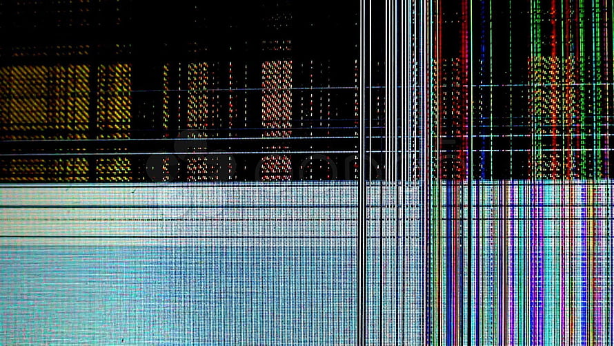 Abstract Digital Glitch Art With Vertical Color Bars And Pixelated Noise HD wallpaper
