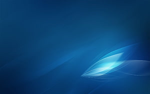 Abstract Blue Light Streaks and Curved Lines on Dark Background HD wallpaper