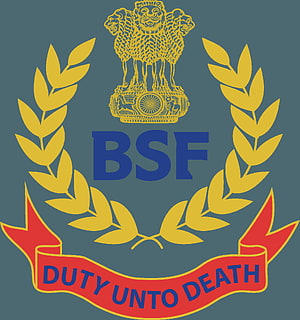 BSF Border Security Force Emblem with Lion Capital and Duty Unto Death Motto HD phone wallpaper