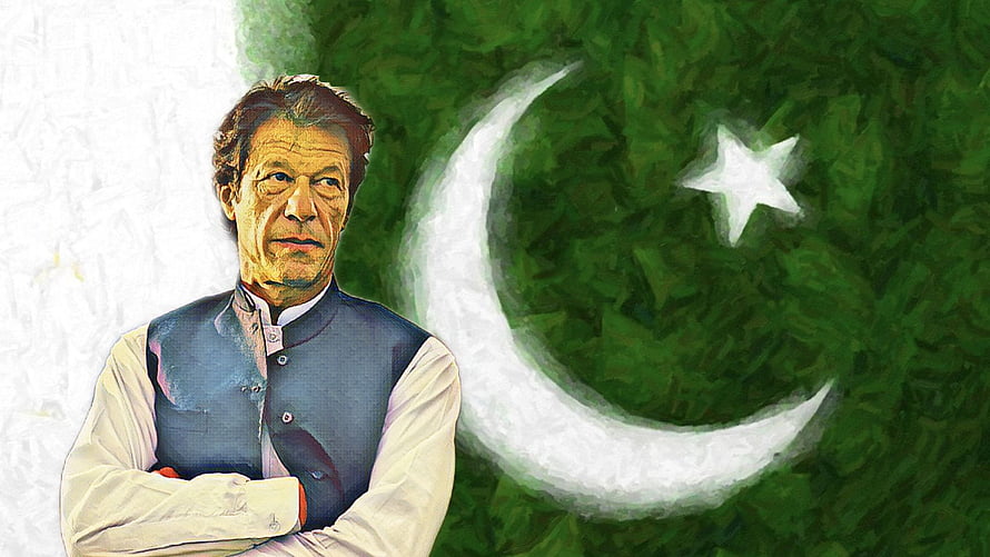 Imran Khan Portrait With Pakistan Flag Background Artistic Illustration HD wallpaper