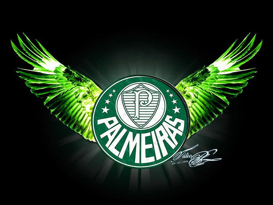 Palmeiras FC Logo with Green Wings Wallpaper HD wallpaper