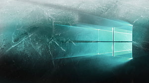 Windows 10 Ice Crystal Desktop Wallpaper HD wallpaper