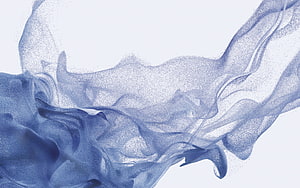 Abstract Blue Ink Swirls in Water with Grainy Texture and Fluid Motion HD wallpaper