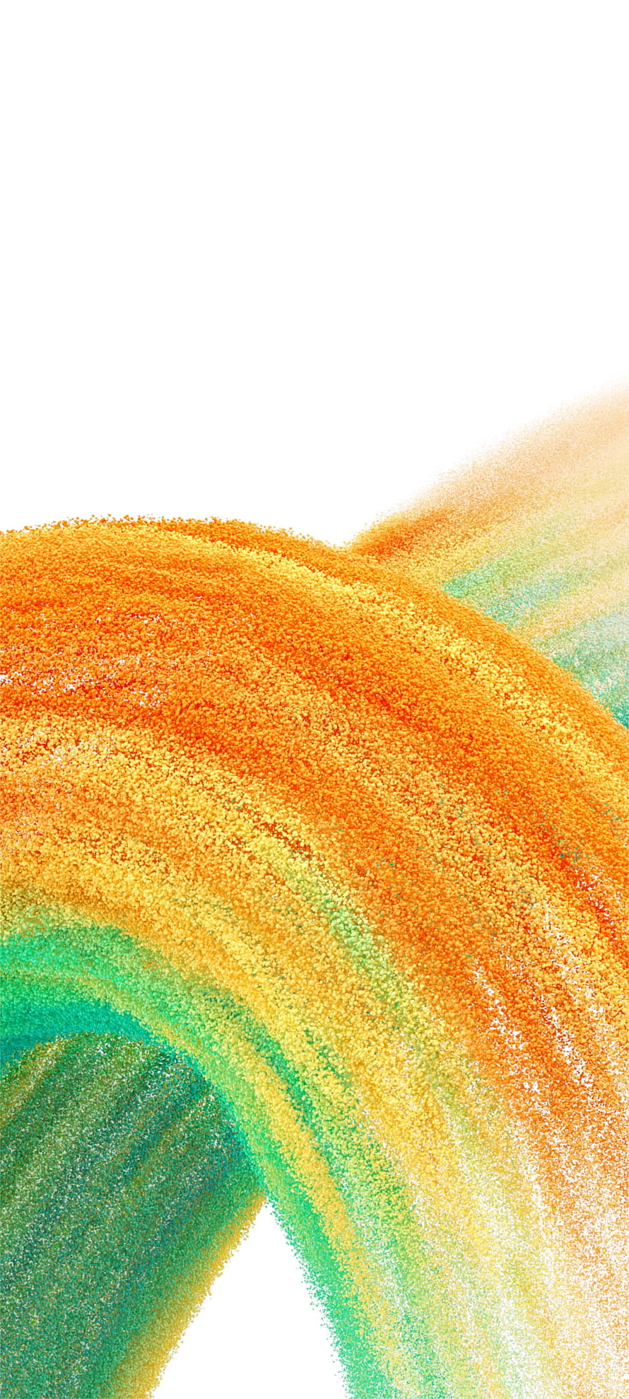 Abstract Colorful Sand Dunes Wallpaper With Orange And Green Grains HD phone wallpaper