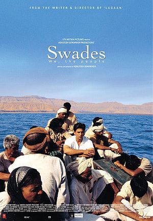 Swades Movie Poster Featuring Shah Rukh Khan on a Boat HD phone wallpaper