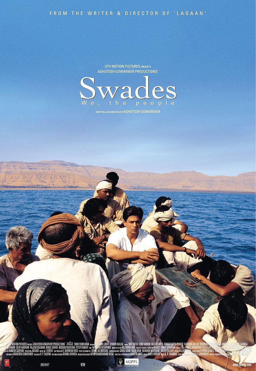 Swades Movie Poster Featuring Shah Rukh Khan on a Boat HD phone wallpaper