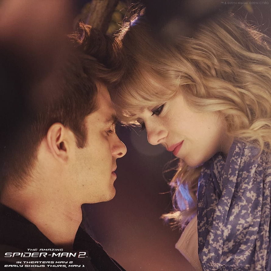 Peter Parker and Gwen Stacy in an intimate close-up from The Amazing Spider-Man 2, The Amazing Spider, peter parker and gwen stacy HD phone wallpaper