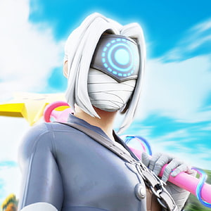 Fortnite Focus Character Portrait With Star Wand And Glowing Visor HD phone wallpaper