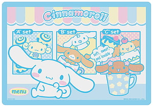 Cinnamoroll Sanrio Character Menu Illustration with Pastel Bakery Theme HD wallpaper