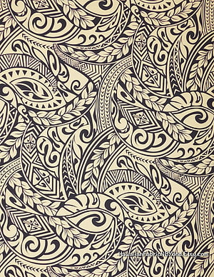 Traditional Hawaiian Tapa Cloth Pattern with Intricate Tribal Motifs and Polynesian Designs HD phone wallpaper