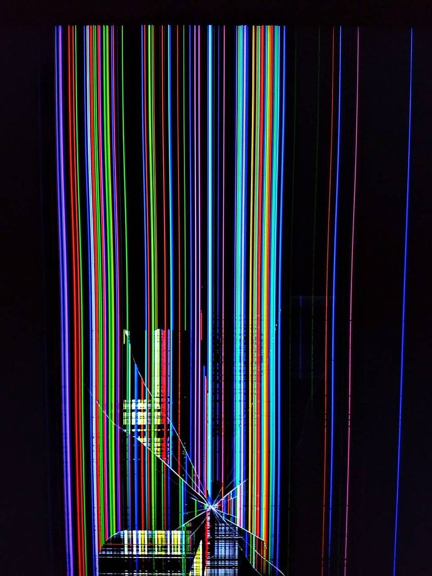 Abstract Digital Art of Vertical Neon Light Streaks on a Dark Background HD phone wallpaper