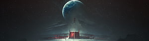 Destiny 2 Space Station and Planet Concept Art Wallpaper HD wallpaper