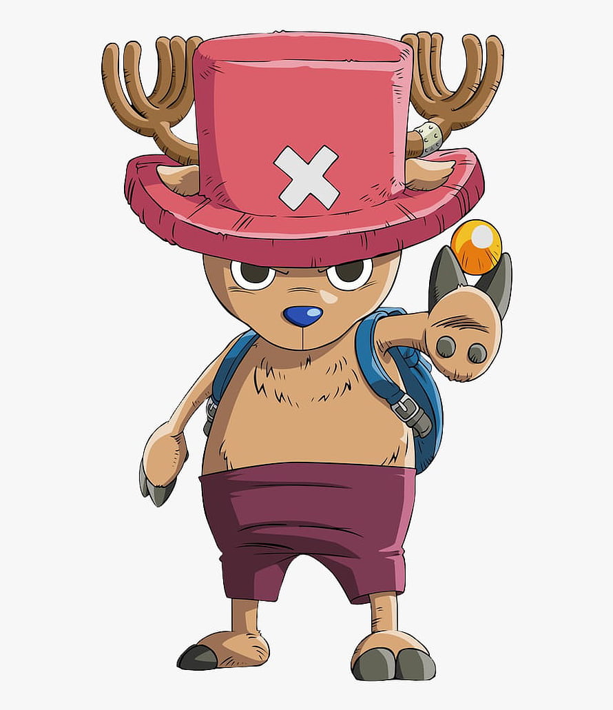 Tony Tony Chopper from One Piece in Red Top Hat and Maroon Shorts HD phone wallpaper