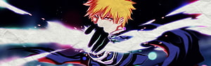 Ichigo Kurosaki in Bankai Form with Zangetsu from Bleach Anime HD wallpaper