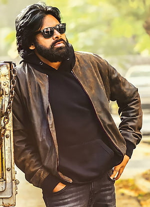 Pawan Kalyan in Vakeel Saab leather jacket and sunglasses HD phone wallpaper