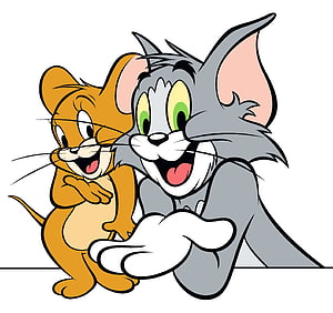 Tom and Jerry Classic Cartoon Characters Happy Friends Illustration HD wallpaper