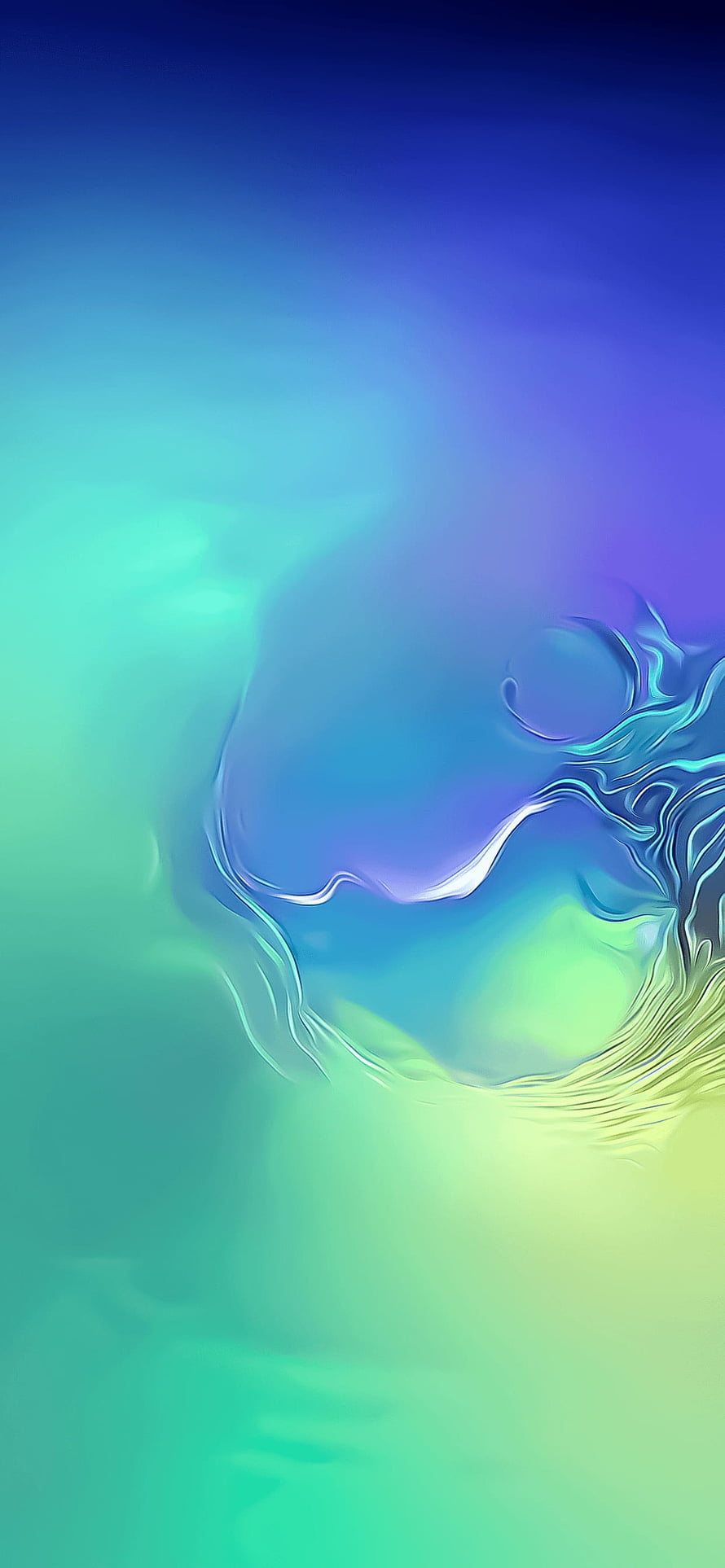 Abstract Blue and Green Liquid Wave Gradient Background HD phone wallpaper
