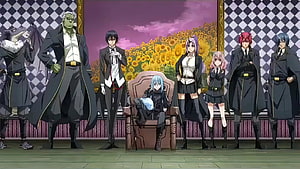 Tensei Shitara Slime Datta Ken Anime Group Portrait in Formal Black Attire HD wallpaper
