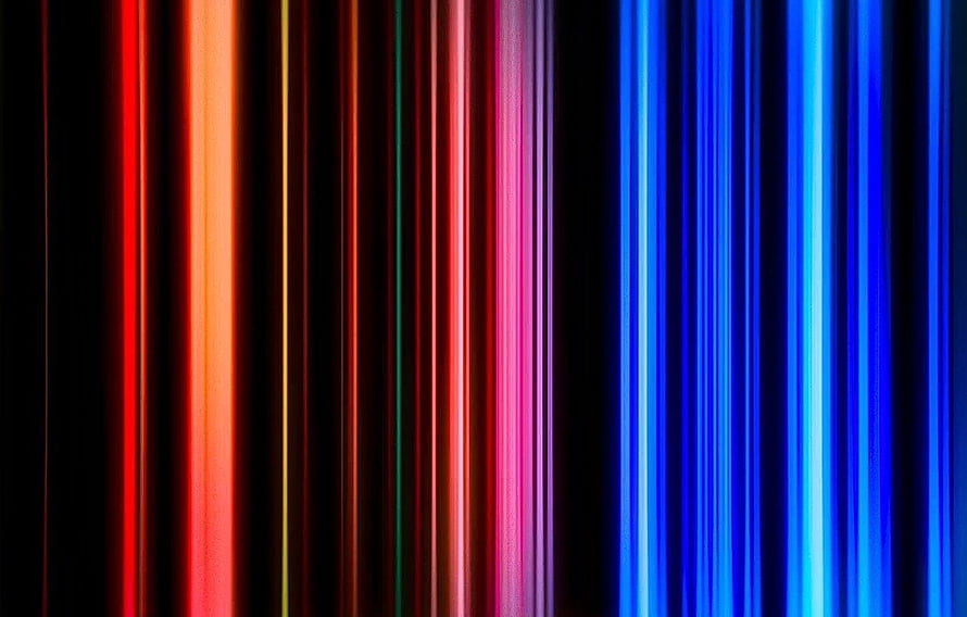 Abstract Vertical Neon Light Stripes Background HD wallpaper