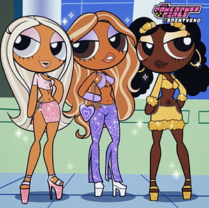 The Powerpuff Girls as Bratz Dolls Fan Art Illustration HD wallpaper