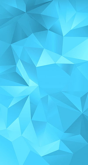 Abstract Blue Geometric Polygonal Low Poly Background HD phone wallpaper